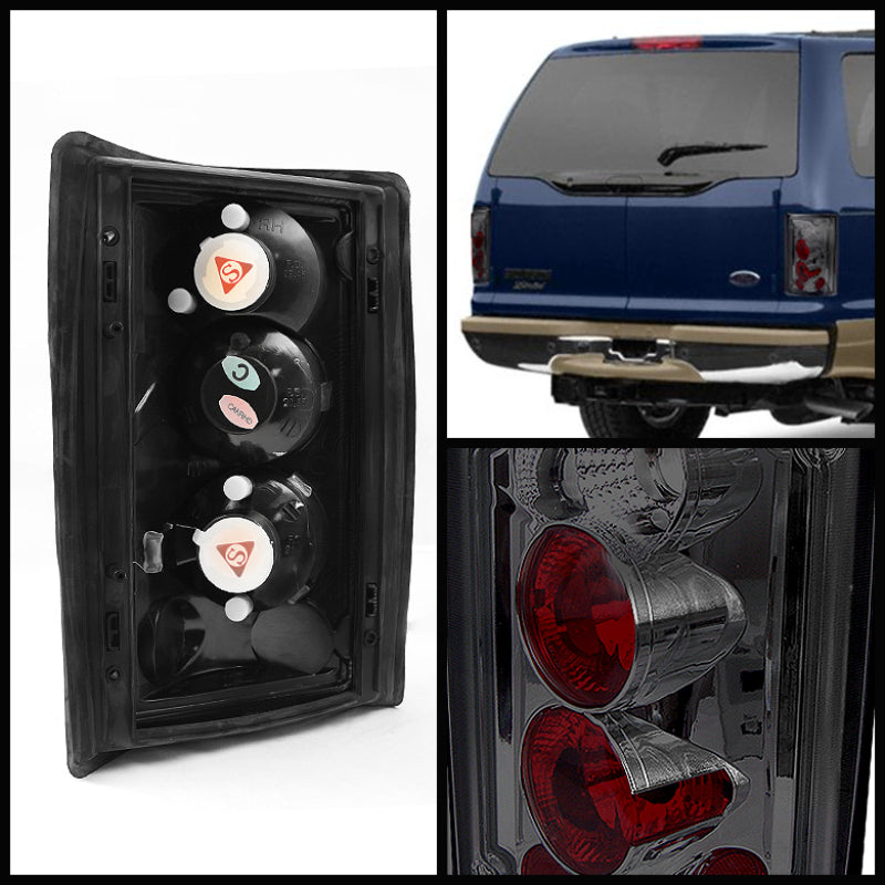 Spyder Ford Excursion 00-06/Econoline 150/250/350/450/550 95-06 Euro Tail Lights Smk ALT-YD-FEC00-SM 5002945