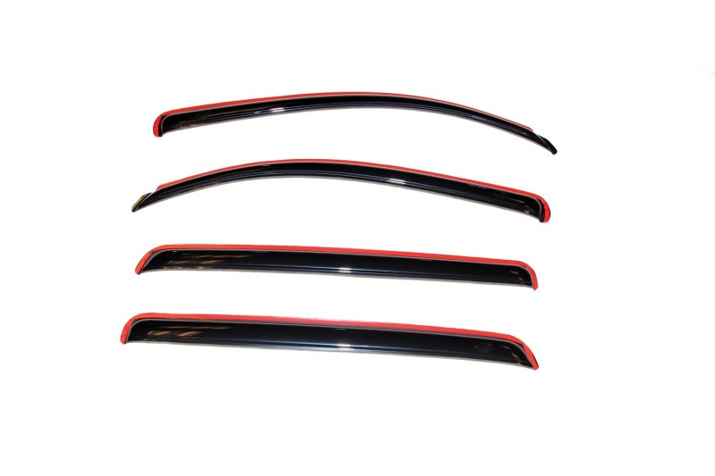 AVS 07-18 Toyota Tundra Crewmax Ventvisor In-Channel Front & Rear Window Deflectors 4pc - Smoke 194309