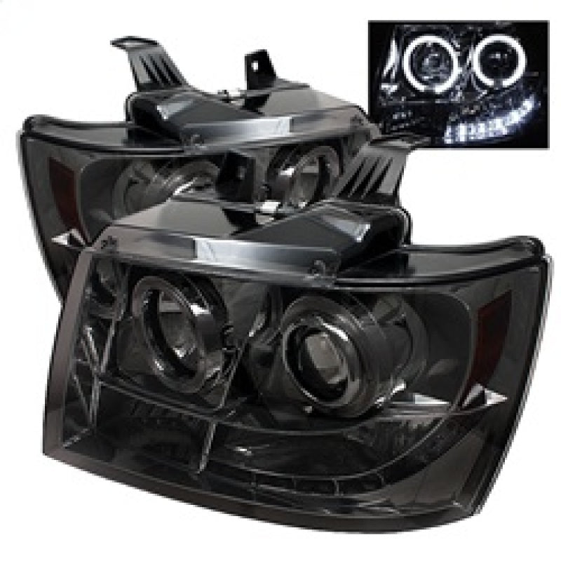 Spyder Chevy Suburban 1500 07-14 Projector Headlights LED Halo LED Smke PRO-YD-CSUB07-HL-SM 5009661