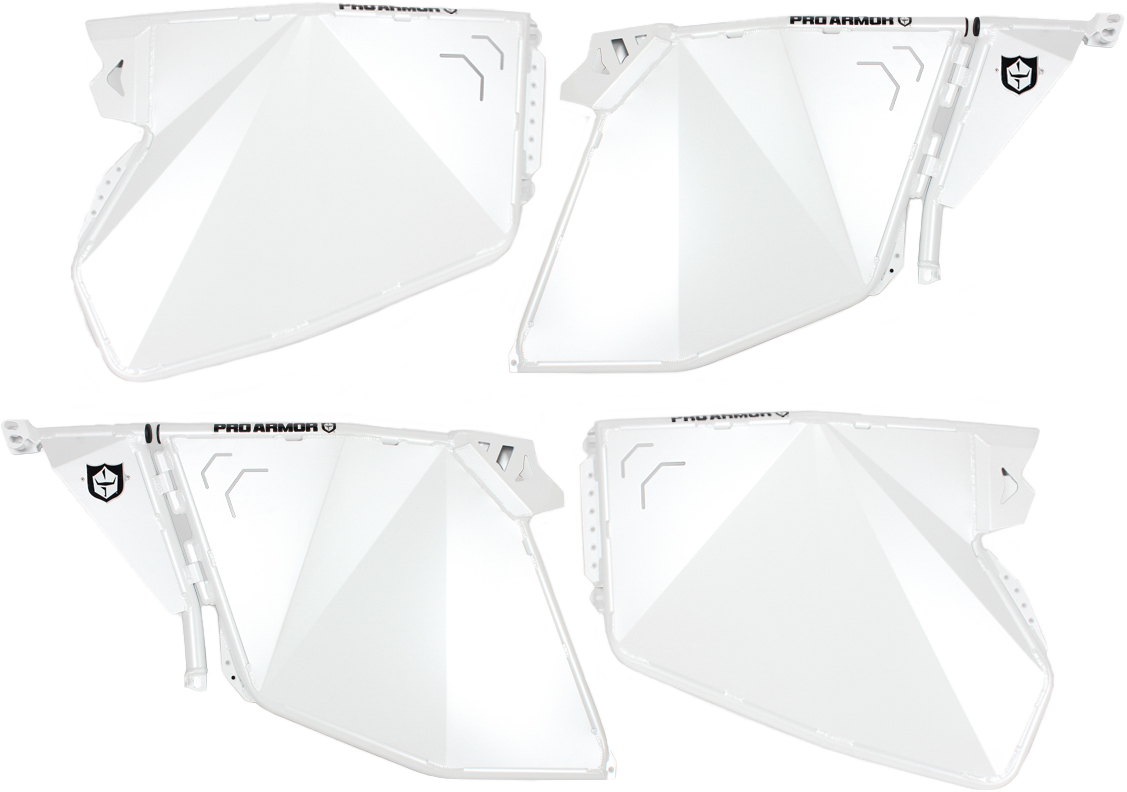 PRO ARMOR Traditional Half Doors Matte White Pearl Pol P144D000MWP
