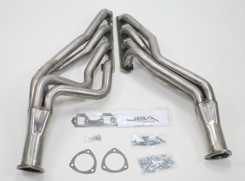 JBA 65-73 Ford Mustang 260-302 SBF 4 Speed C4/C6/AOD 1-3/4in Primary Raw 409SS Long Tube Header 6610S