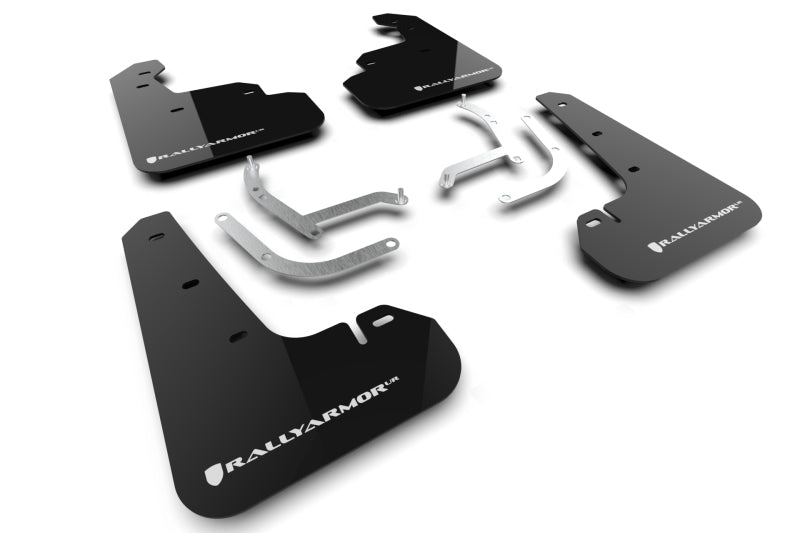 Rally Armor 2024 Subaru Impreza Black UR Mud Flap w/ White Logo MF105-UR-BLK-WH