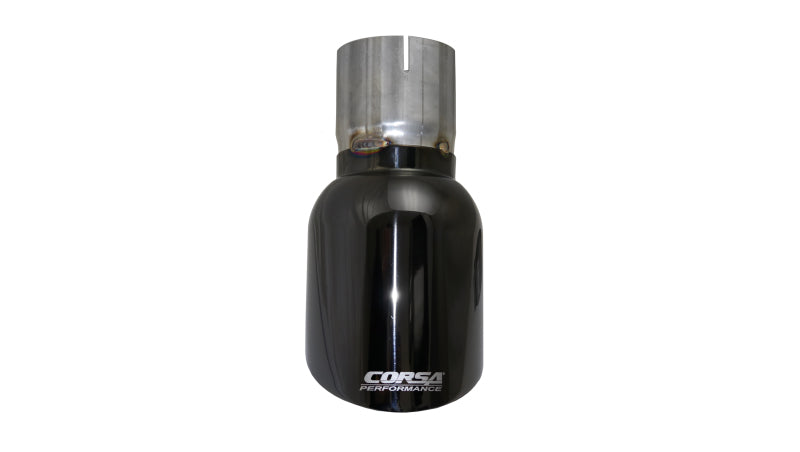 Corsa Single Universal 3.0in Inlet / 4.5in Outlet Black PVD Pro-Series Tip Kit TK009BLK