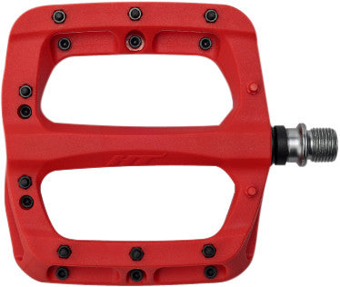 HT COMPONENTS Pa03a Composite Pedal Red 107x105x18mm 101001PA03A003101