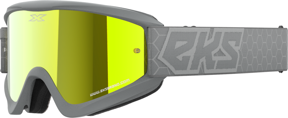 EKS BRAND Flat Out Mirror Goggle Grey Gold Mirror 067-60505