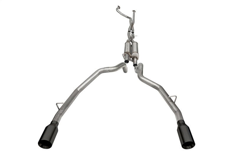 Corsa 21-22 Dodge Ram TRX Crew Cab Xtreme Catback Exhaust Dual Rear Black Tip 21189BPC