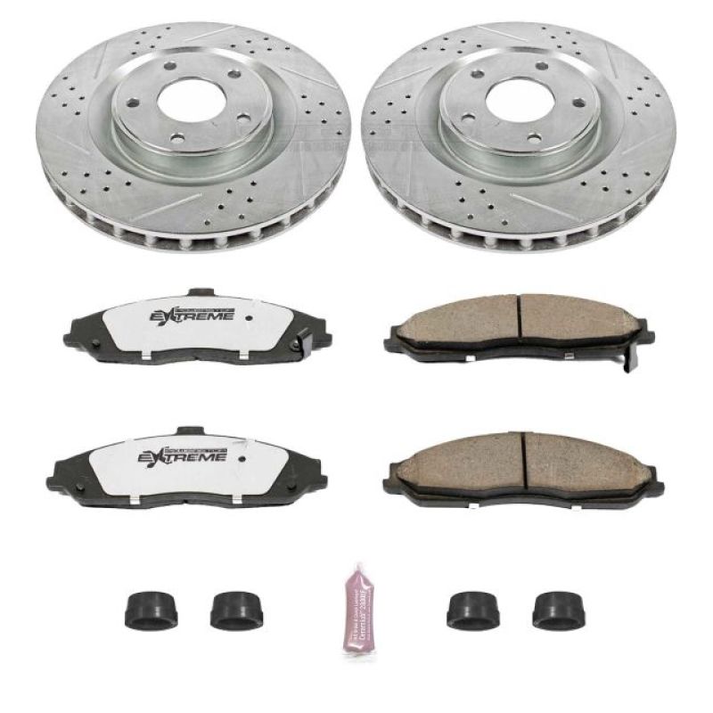 Power Stop 05-07 Cadillac XLR Front Z26 Street Warrior Brake Kit K1417-26