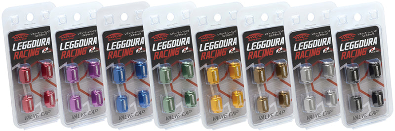 Project Kics Leggdura Racing Valve Cap Set Red WCKIVR