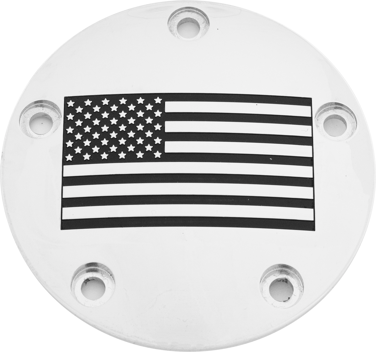 CUSTOM ENGRAVING Tc Timer Cover American Flag Chrome PATR21-04