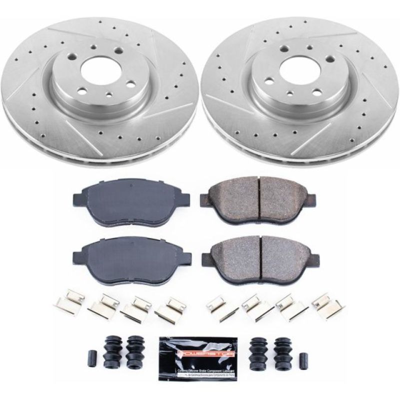Power Stop 12-18 Fiat 500 Front Z23 Evolution Sport Brake Kit K6426
