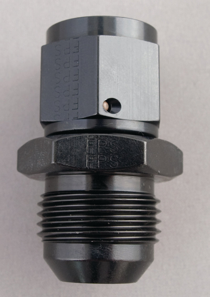 Fragola -6AN Nut x -4AN Male Swivel Reducer - Black 497206-BL