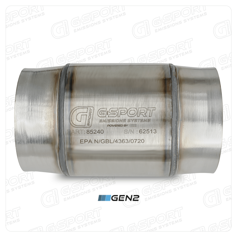 GESI G-Sport 400 CPSI GEN 2 EPA Compliant 4in Inlet/Out Catalytic Converter-4.5in x 4in 500-850HP 85240