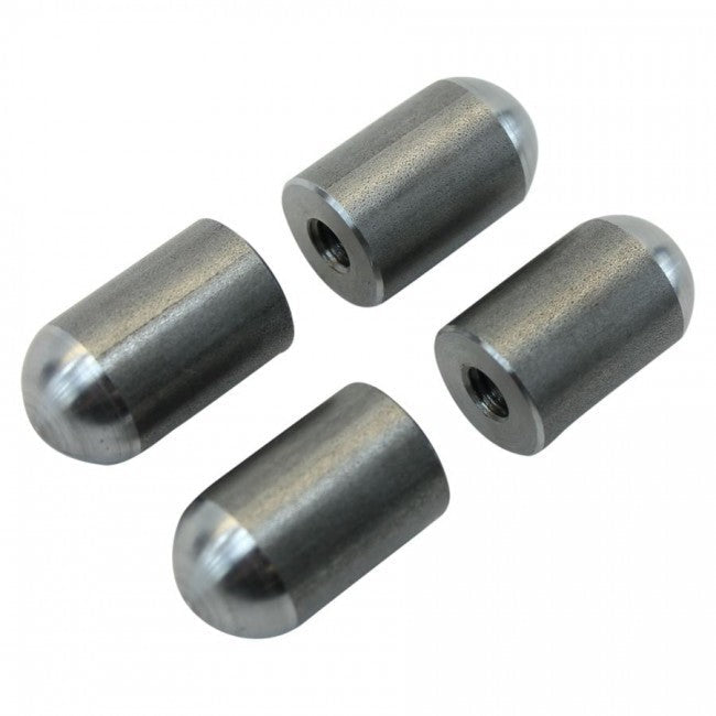 TC BROS Radius Style Threaded 5/16-18 Short Length Steel Bungs 4/Pk 104-0058