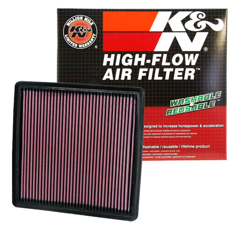 K&N 09-13 Ford F150 / 08-13 F250/F350/450/550 SD / 10-13 F150 SVT Raptor Drop In Air Filter 33-2385