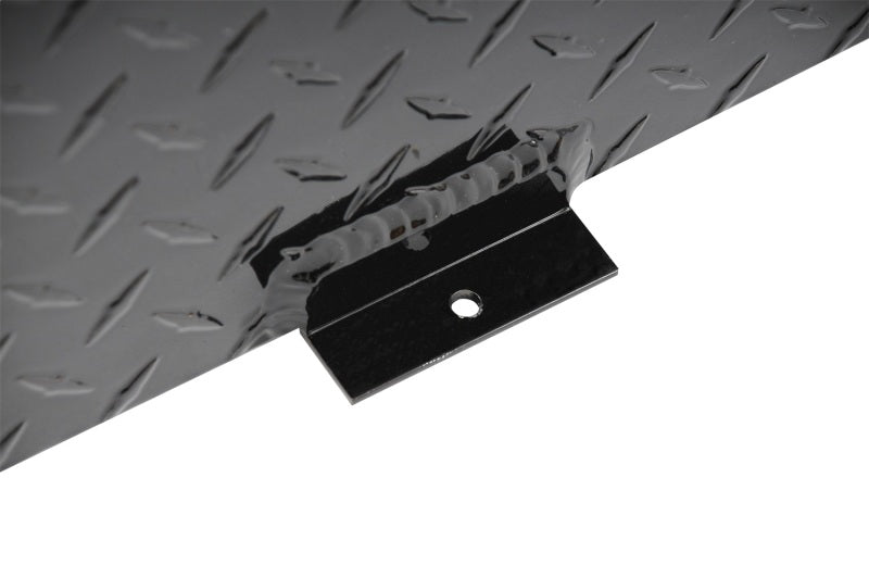 Deezee Universal Tanks - Long Rectangle Black-Tread Aluminum DZ 92556NB