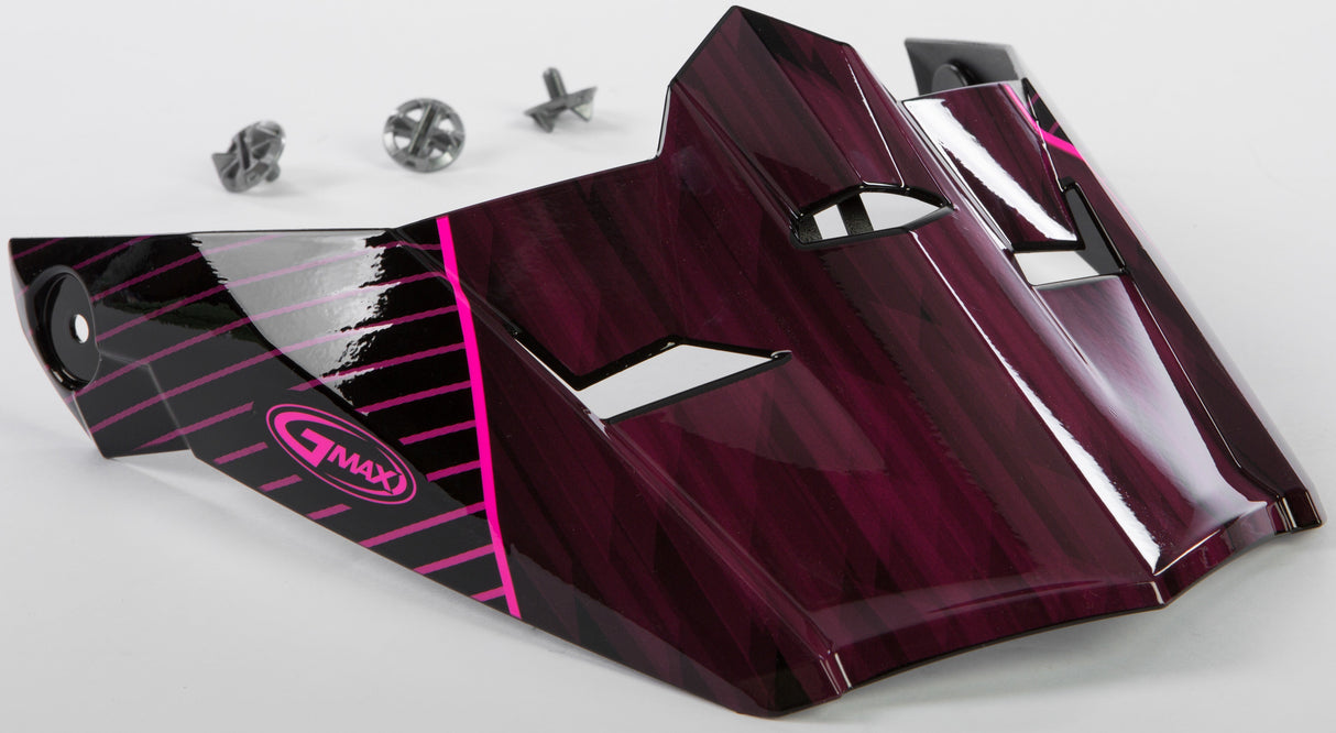 GMAX Visor W/Screws Colfax Mx-46y Black/Hi-Vis Pink Ys-Yl G046889