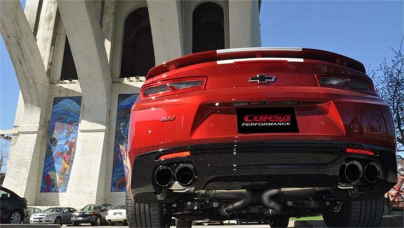 Corsa 2016 Chevrolet Camaro SS 6.2L V8 2.75in Black Sport Axle-Back Exhaust 14786BLK