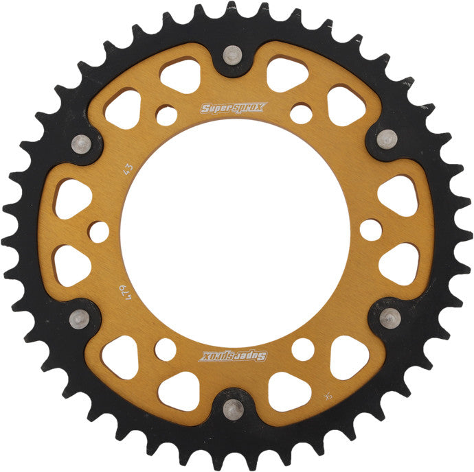 SUPERSPROX Rear Stealth Sprocket Alu/Stl 43t-530 Gld Yam RST-479-43-GLD