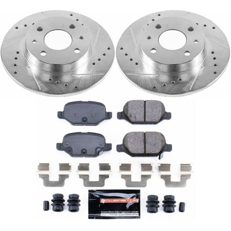 Power Stop 12-18 Fiat 500 Rear Z23 Evolution Sport Brake Kit K6292