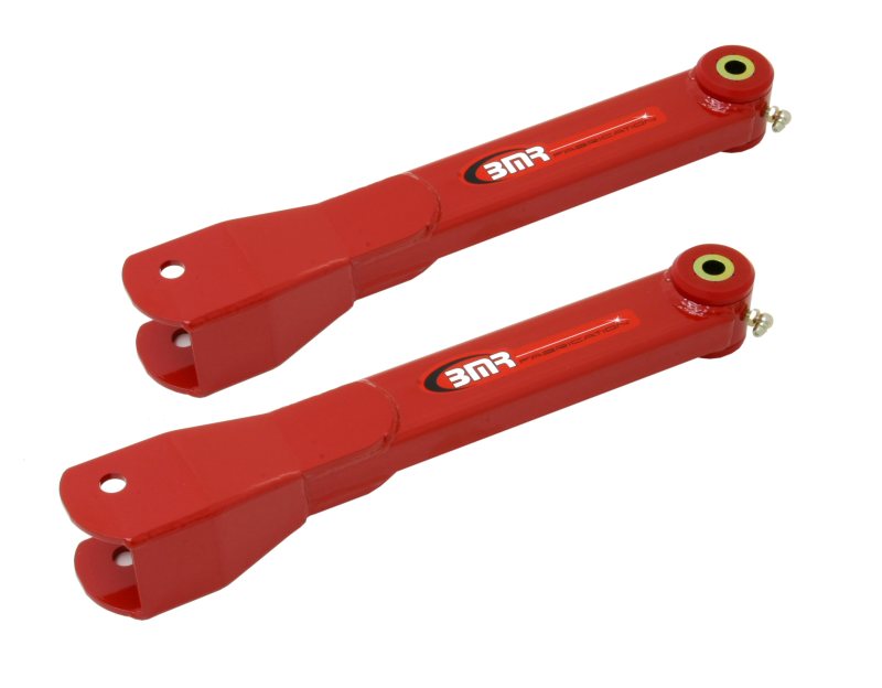 BMR 10-15 5th Gen Camaro Non-Adj. Rear Trailing Arms (Polyurethane) - Red TCA026R