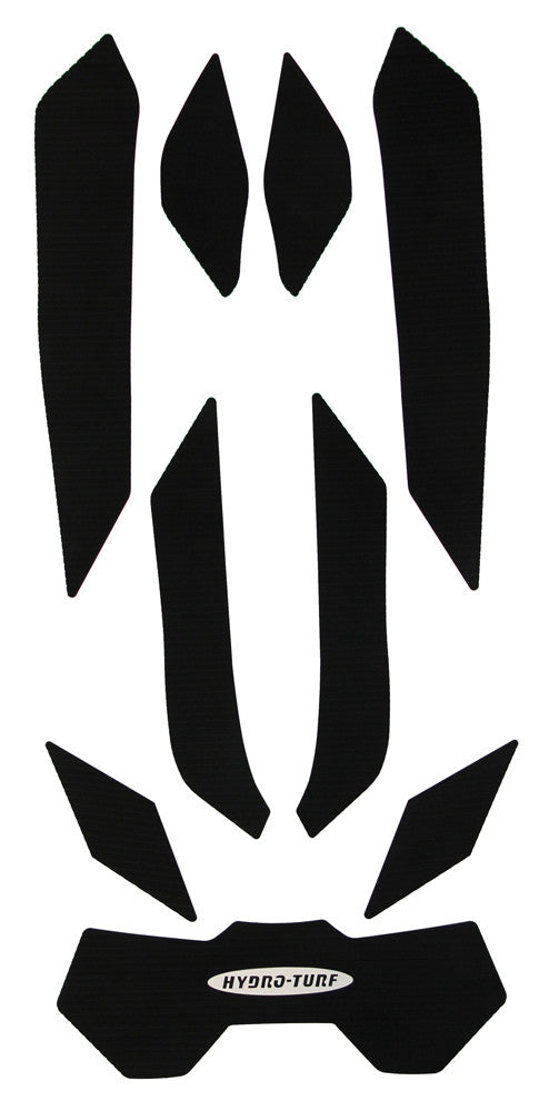 HYDRO-TURF Self Adhesive Custom Padding Kit Black 9pc HT-811-PSA