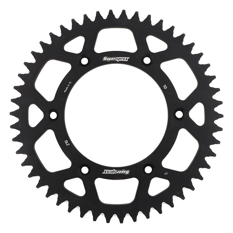 SUPERSPROX Rear Sprocket Aluminum 50t-520 Blk Hon RAL-210-50-BLK