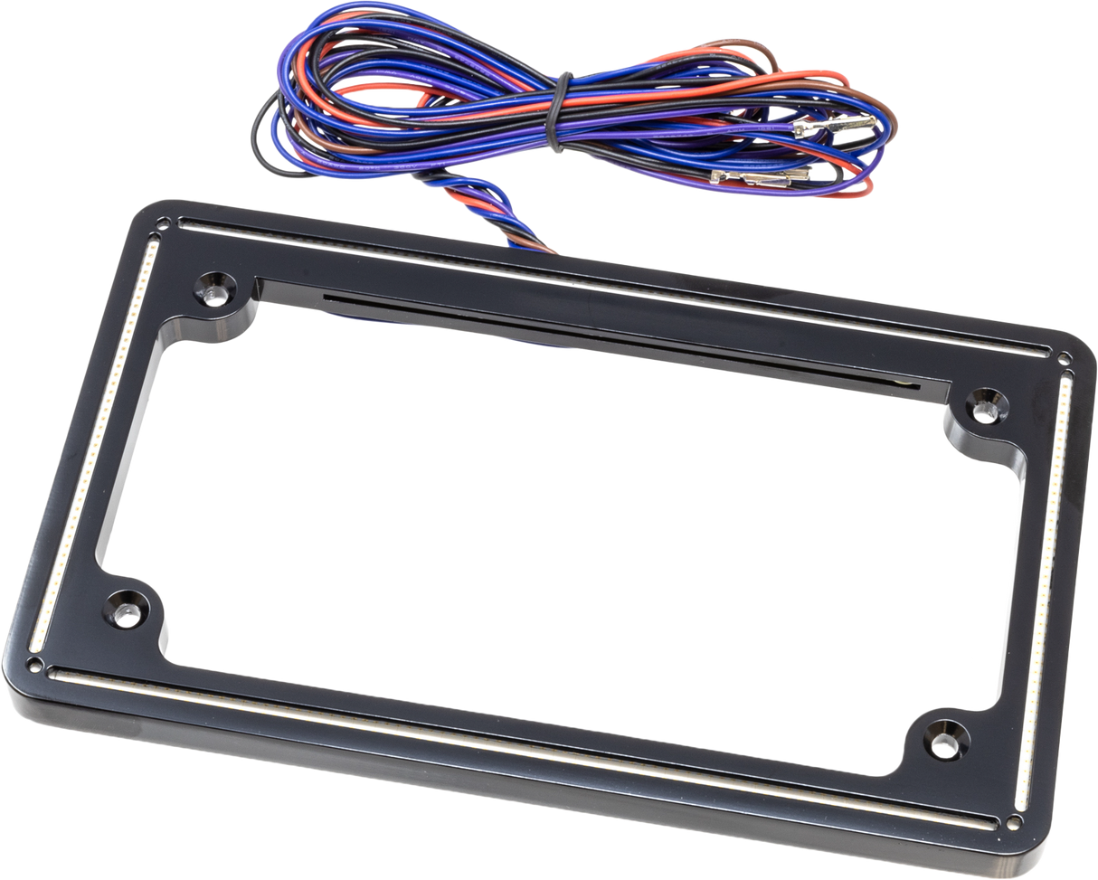 LETRIC LIGHTING COPerfect Plate Light Gloss Blk Universal FitLLC-PPL-G