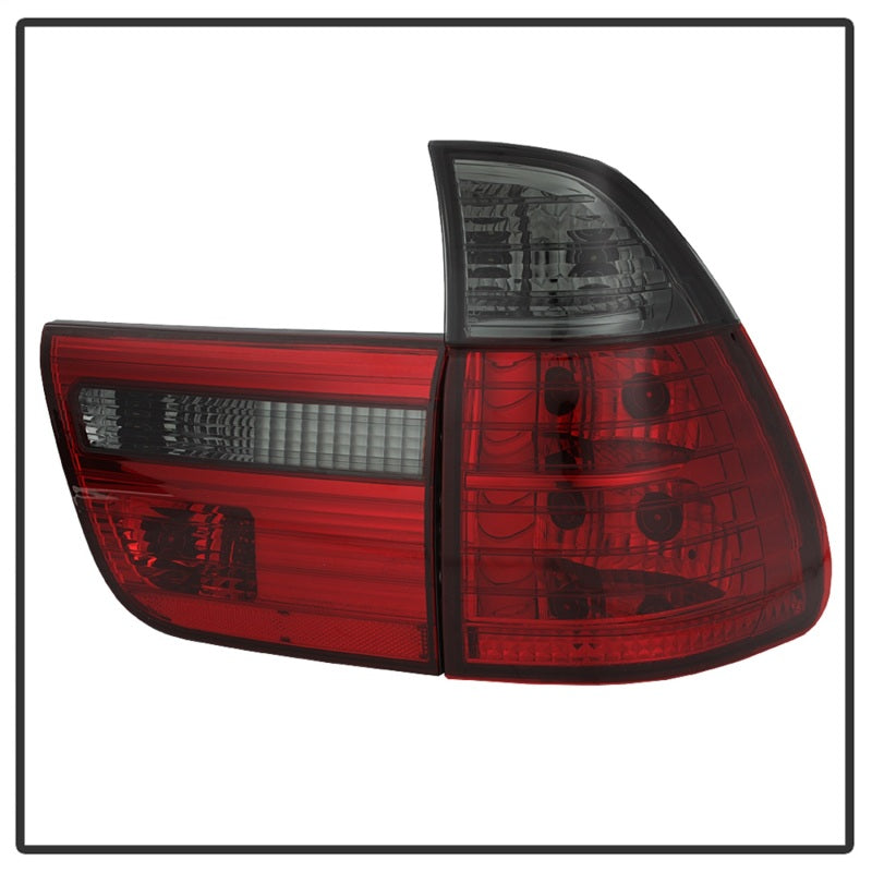 Spyder BMW E53 X5 00-06 4PCS Euro Style Tail Lights- Red Smoke ALT-YD-BE5300-RS 5000842