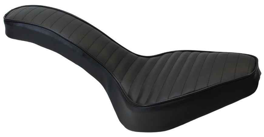 TC BROS Hardtail Rigid Cobra Seat Black Pleated 106-0068