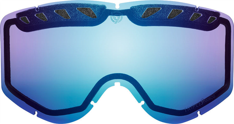 TRIPLE 9 Saint Goggle Replacement Lens (Blue Mirror/Blue) SKG-27 LENS BLU/BLU