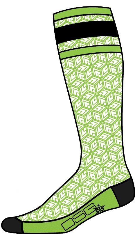 DSG Fly Lw Performance Merino Wool Socks Green 98946