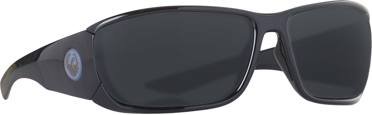 DRAGON Tow In Sunglasses Shiny Black W/Smoke Lens 351596615001