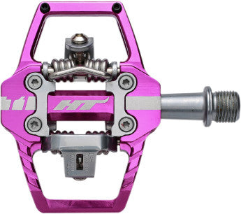 HT COMPONENTS T1 Mtb Pedal Purple 68x84x17mm Cleat Included 102001T1203101