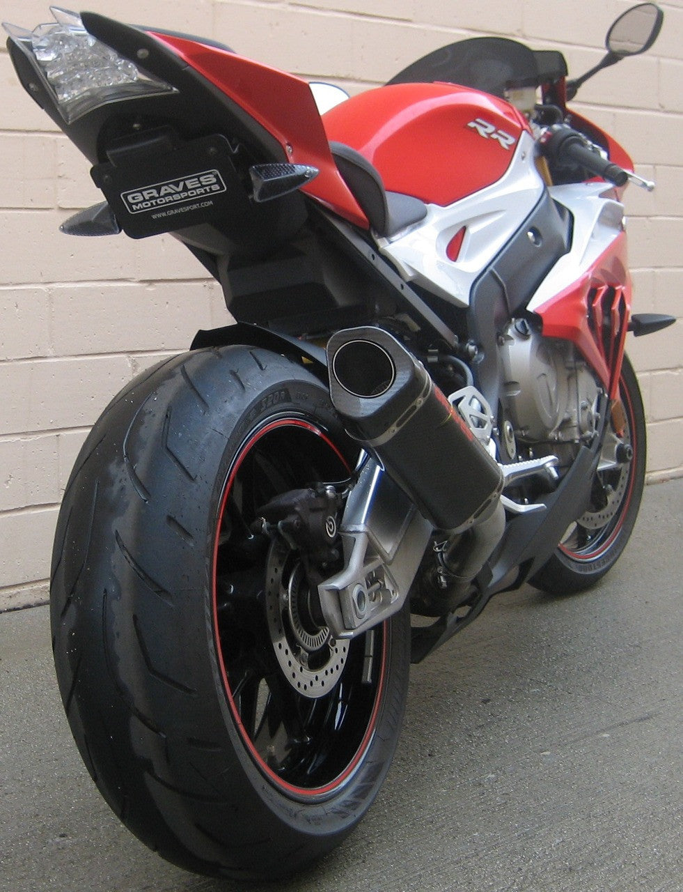 Graves motorsports carbon cat back slip-on S1000RR 2015-2016 EXB-16S1RR-CBTC