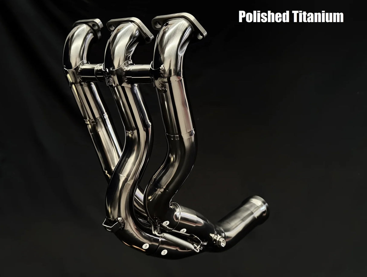 VANDEMON POLISHED MV AGUSTA Brutale & Dragster 800 Titanium Headers 2018-2023 AGUSTAMV8DRGRCTIHDRC VA-139-2