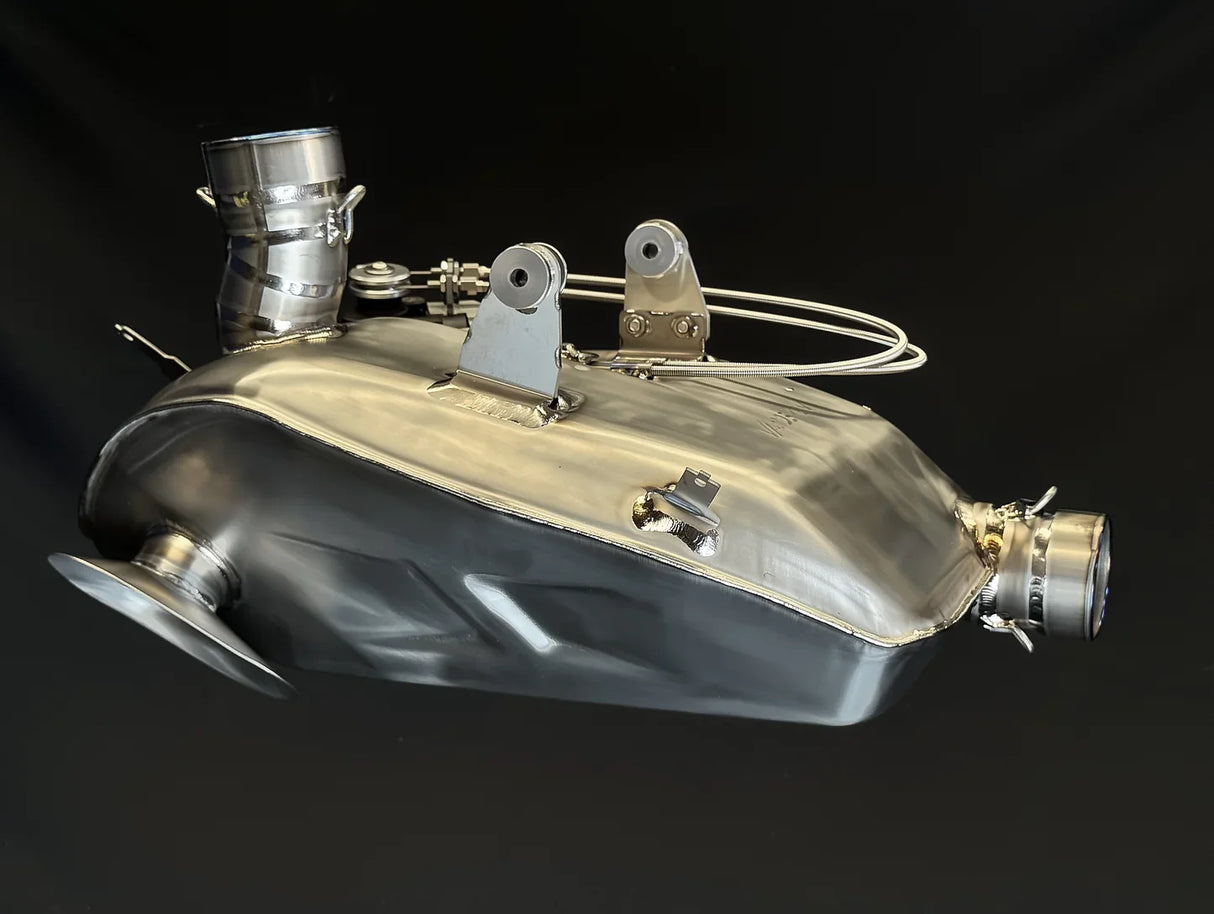 IN STOCK Vandemon Ducati Panigale V4 / V4S/ V4R & Streetfighter V4 Bimodal Stealth Titanium Slip-On 2018-2024 DUCV4PANTIEXHWVA VA-123