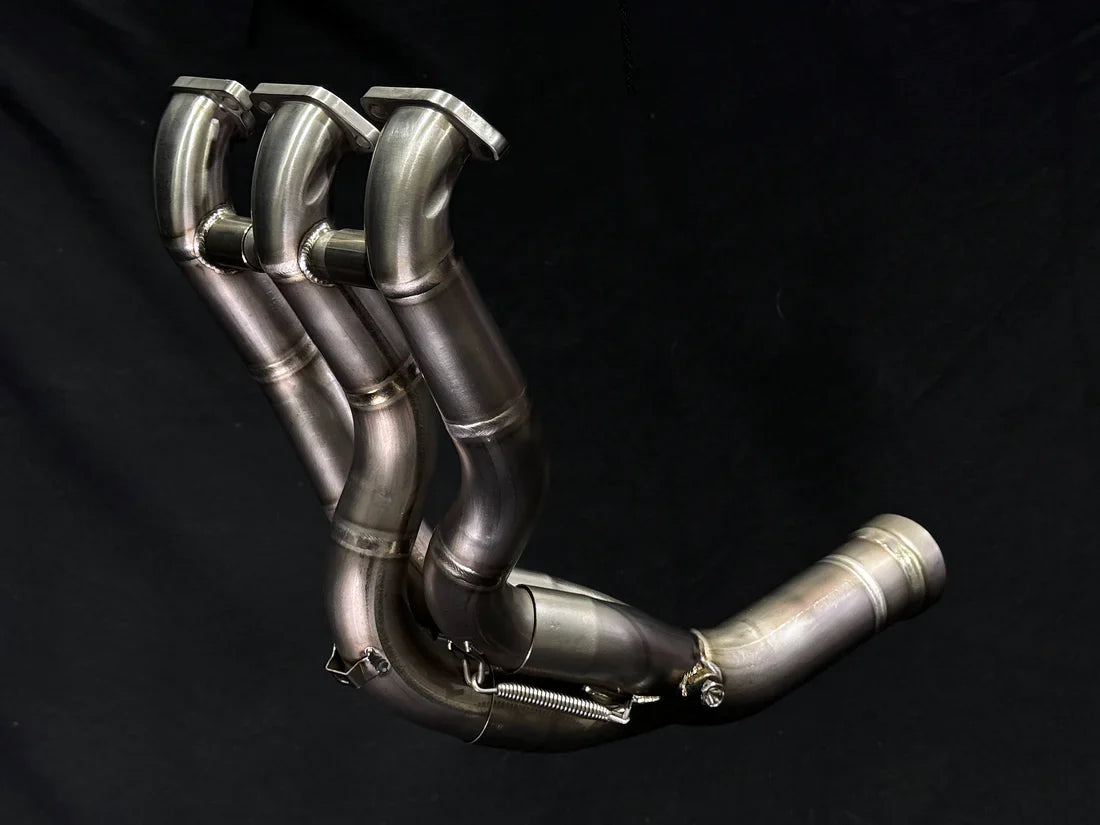 VANDEMON MV AGUSTA Brutale & Dragster 800 Titanium Brushed Headers 2018-2023 AGUSTAMV8DRGRCTIHDRC VA-139