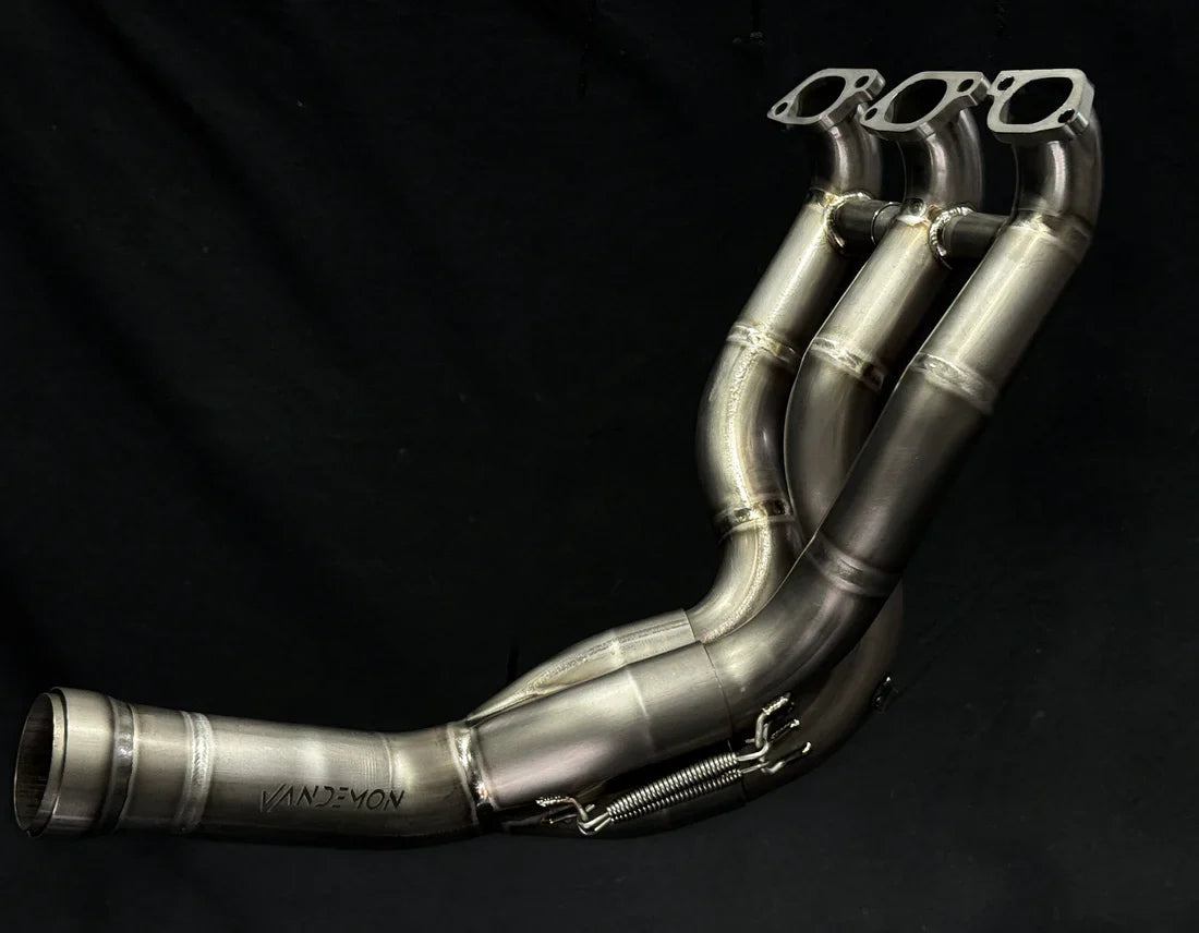 VANDEMON MV AGUSTA Brutale & Dragster 800 Titanium Brushed Headers 2018-2023 AGUSTAMV8DRGRCTIHDRC VA-139
