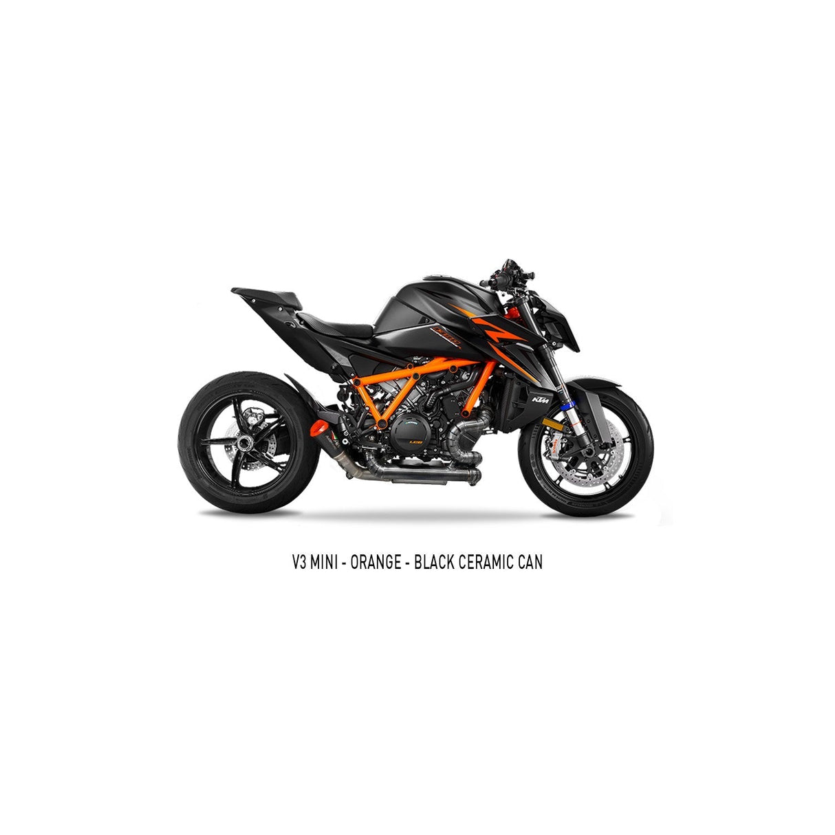 Austin Racing SINGLE pipe Black 2023 - 2024 KTM SUPERDUKE 1390 R/RR/EVO RS2 FULL RACE EXHAUST SYSTEM AR49