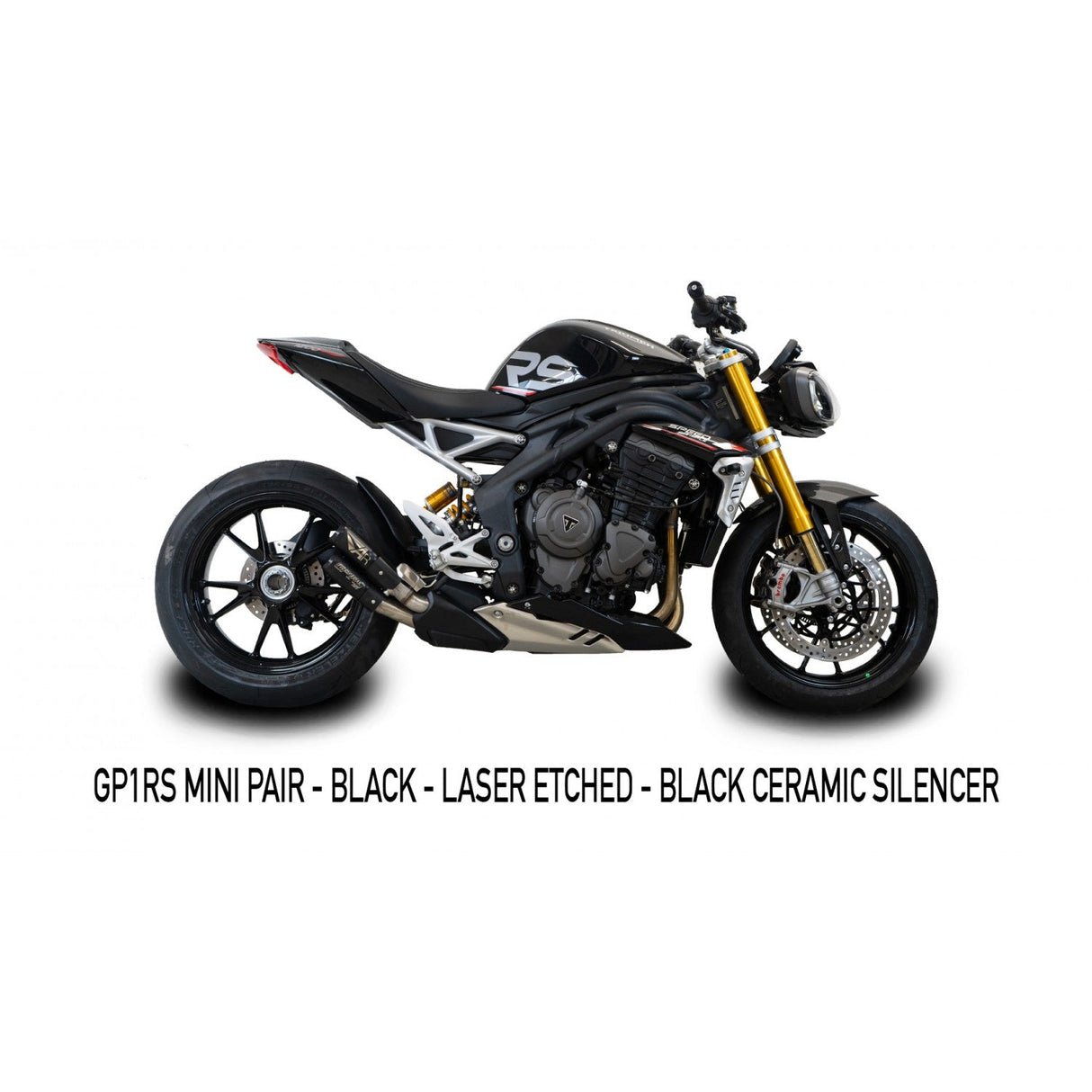 Austin Racing GP1RS 2021 - 2025 1200 SPEED TRIPLE SILENCER BOX DELETE RACE EXHAUST SYSTEMS AR59