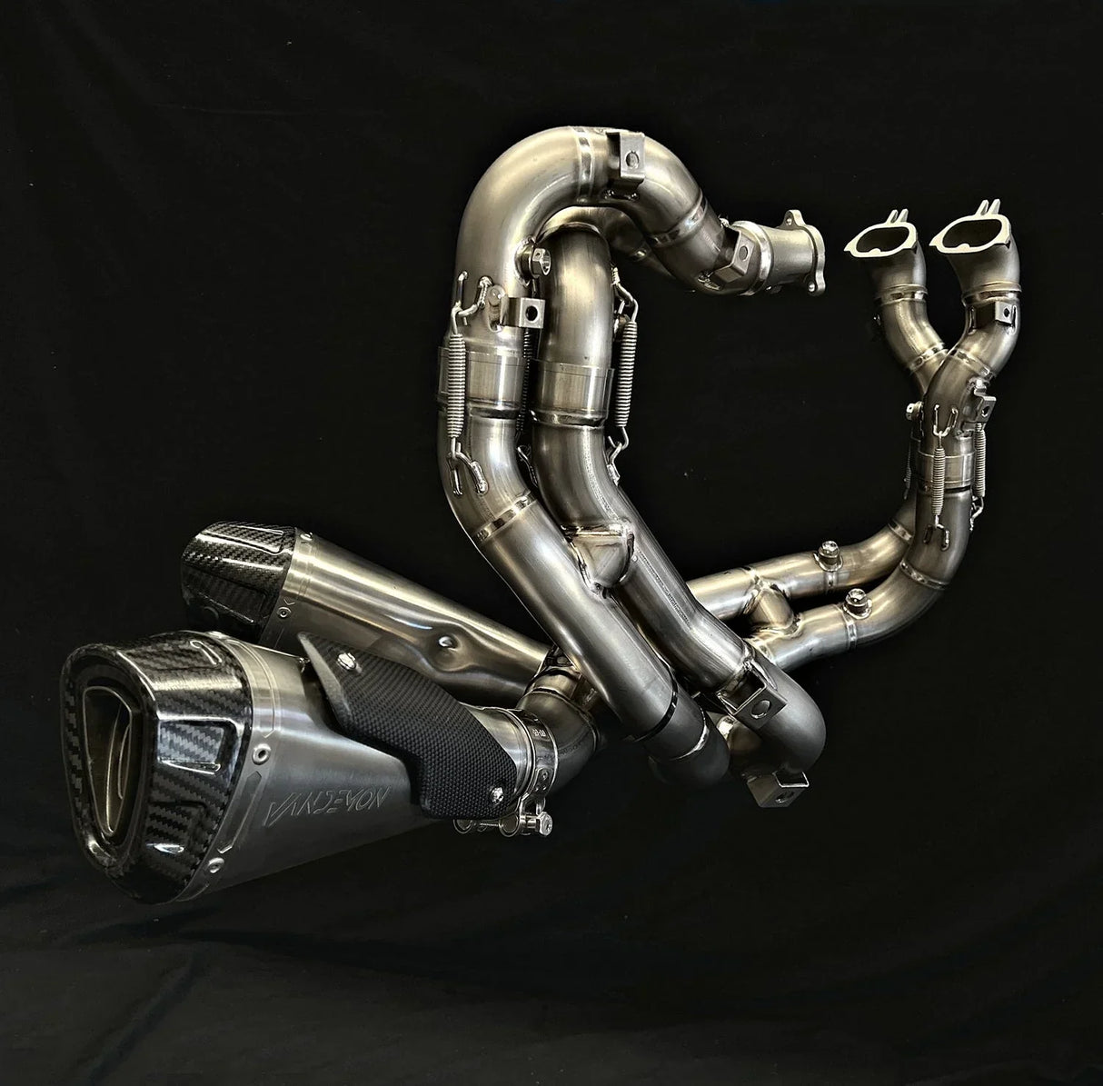 Vandemon Ducati V4 / V4R Panigale & Streetfighter Full Titanium Exhaust system 2023-2024 SKU: DUCV4TIEXHSYSNC VA-44