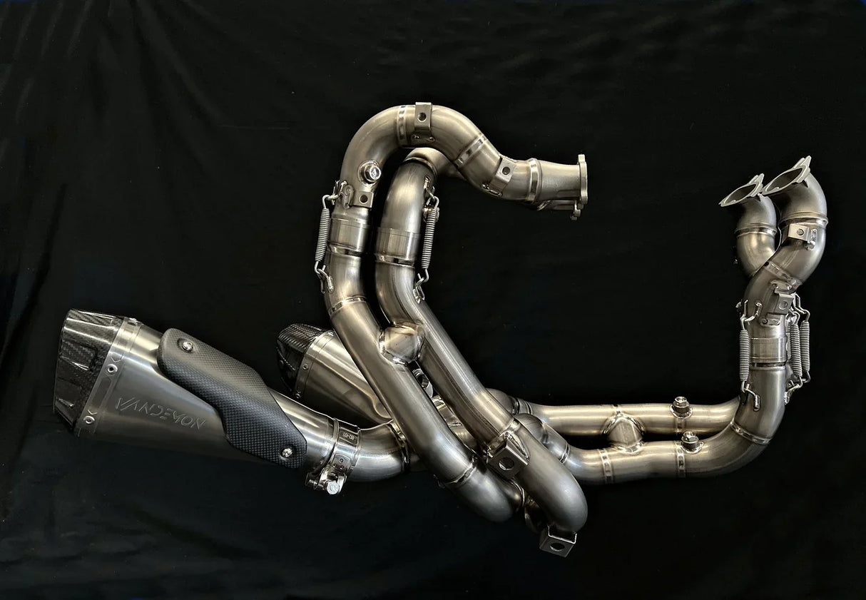 Vandemon Ducati V4 / V4R Panigale & Streetfighter Full Titanium Exhaust system 2023-2024 SKU: DUCV4TIEXHSYSNC VA-44