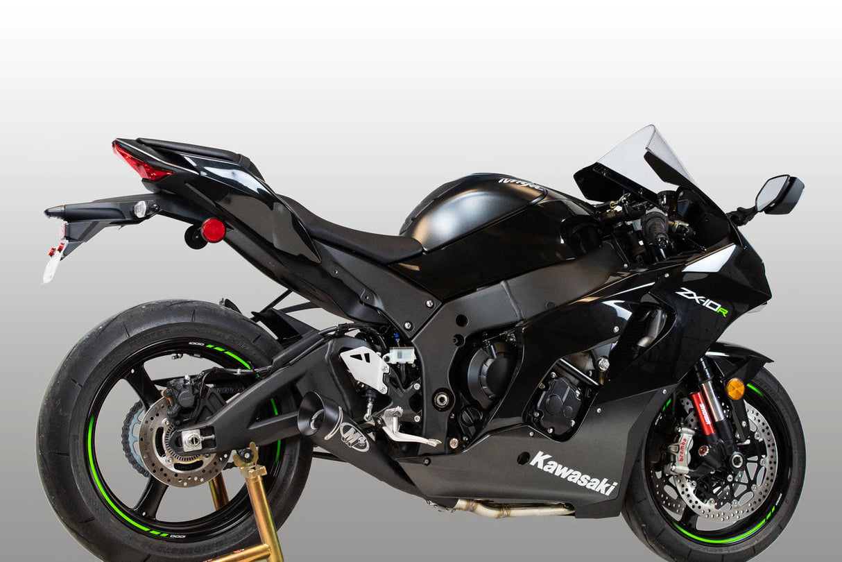 M4 Exhaust Full Titanium System Black GP19 ZX10R 2021-2025 KA9932-GP19T