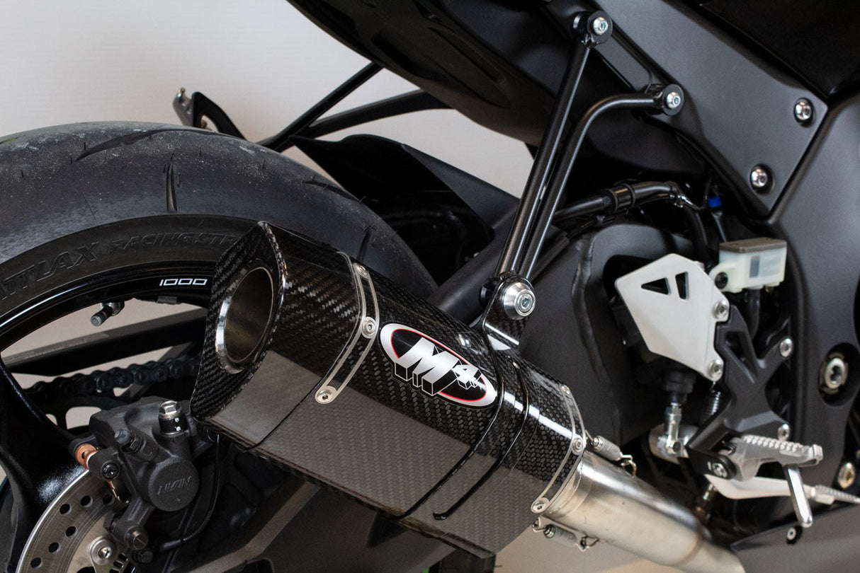 M4 Exhaust Titanium Half System with Tech 1 Carbon Fiber ZX10R 2021-2025 KA9974