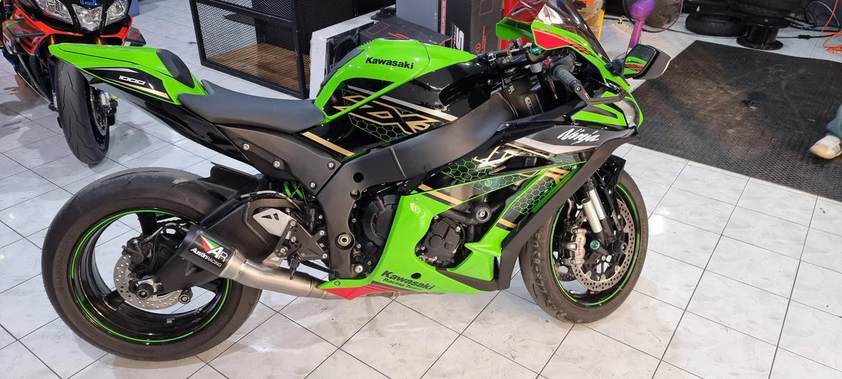 Austin Racing GP1/R & GP2R (200MM) FULL RACE EXHAUST SYSTEMS carbon slip-on for ZX10R 2021 - 2025 2026 AR9