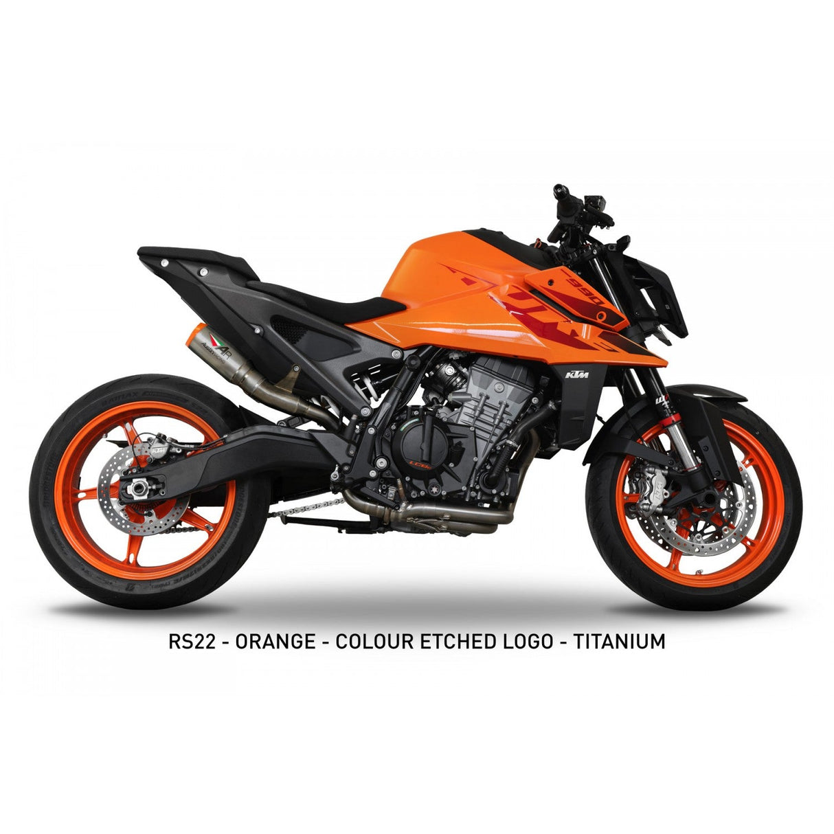 IN STOCK Austin Racing RS22 140mm UNDERSEAT BOX DELETE dB COMPLIANT & RACE EXHAUST SYSTEM 2023 - 2025 KTM DUKE 990/R AUR54