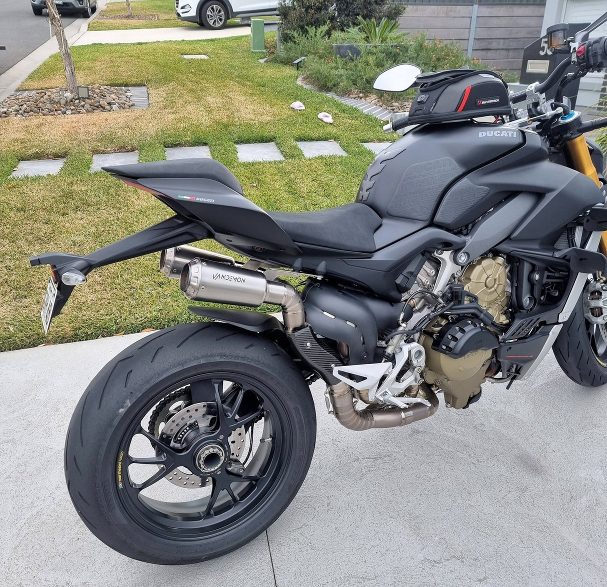 Vandemon Ducati Panigale & Streetfighter V4 Titanium High Mount 3/4 Slip-On 2022-2024 DUCV4SFTIMUFHMB VA-35