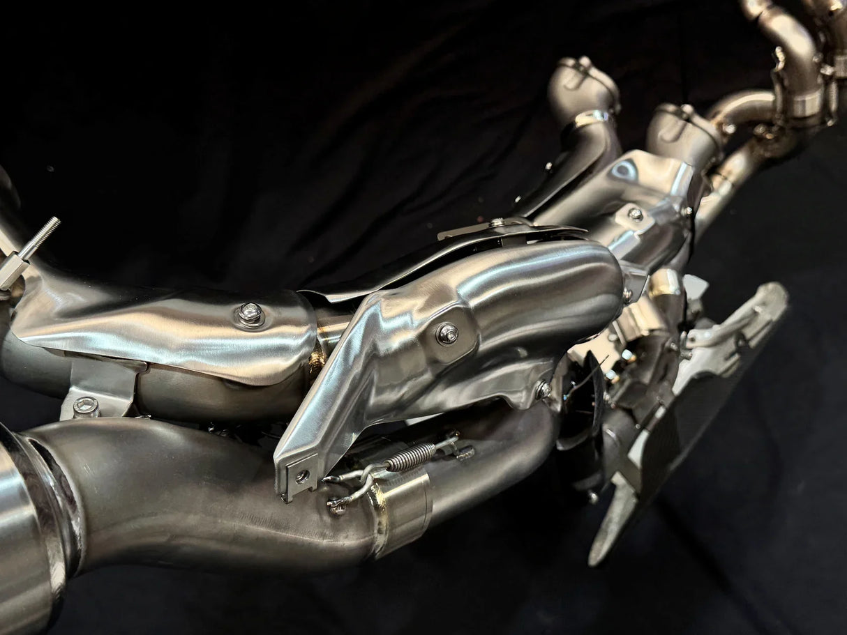 Vandemon Ducati Panigale V4 and V4S 2025-2026 High Mount Race Exhaust System DUCV4PANHMEXHMESB VA-90