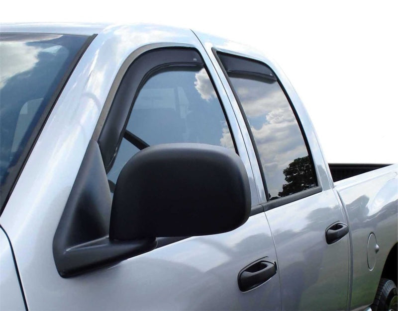 AVS 06-08 Dodge RAM 1500 Mega Cab Ventvisor In-Channel Front & Rear Window Deflectors 4pc - Smoke 194845