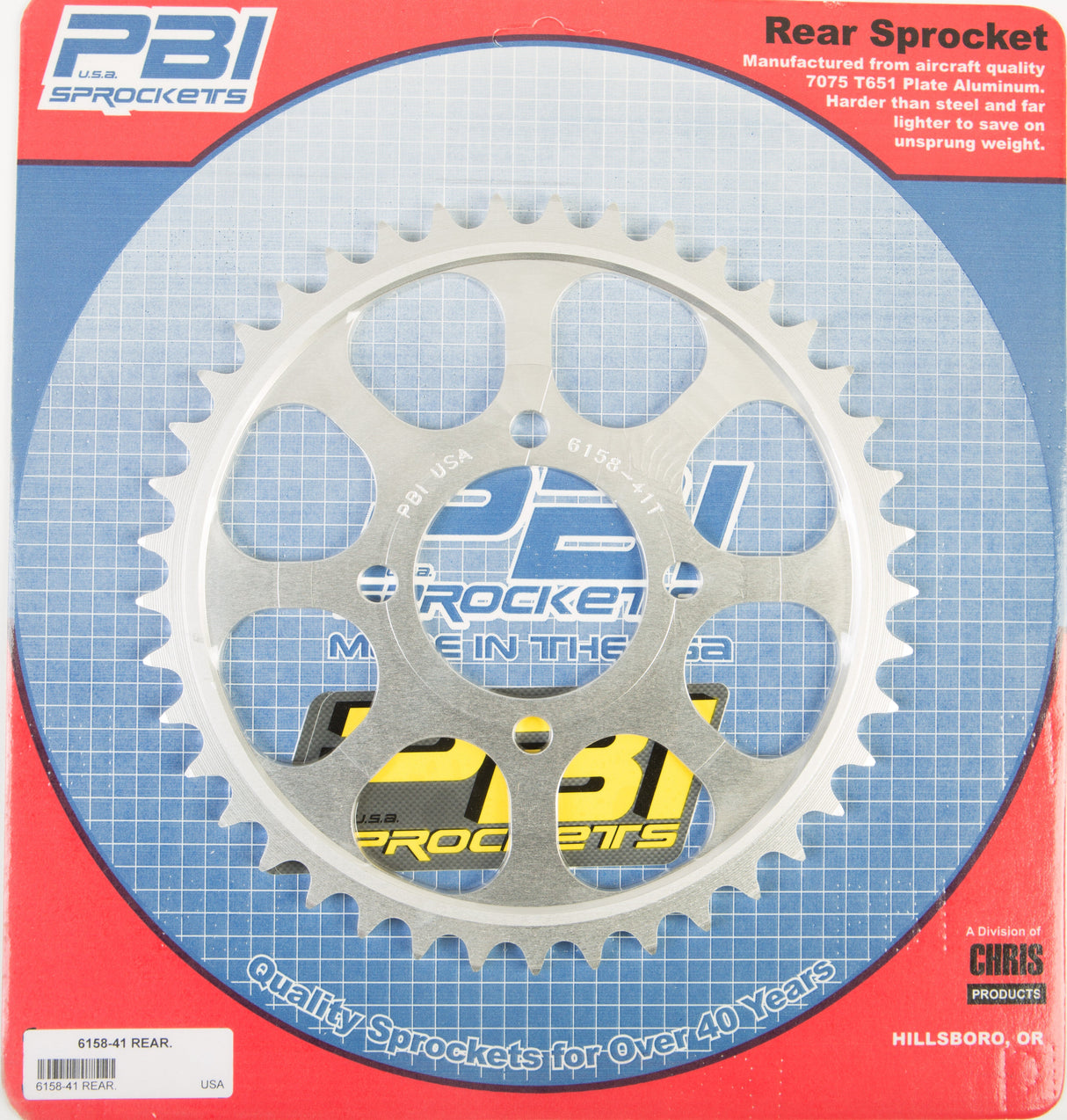 PBIRear Sprocket Aluminum 41t-520 Kaw/Suz6158-41-3